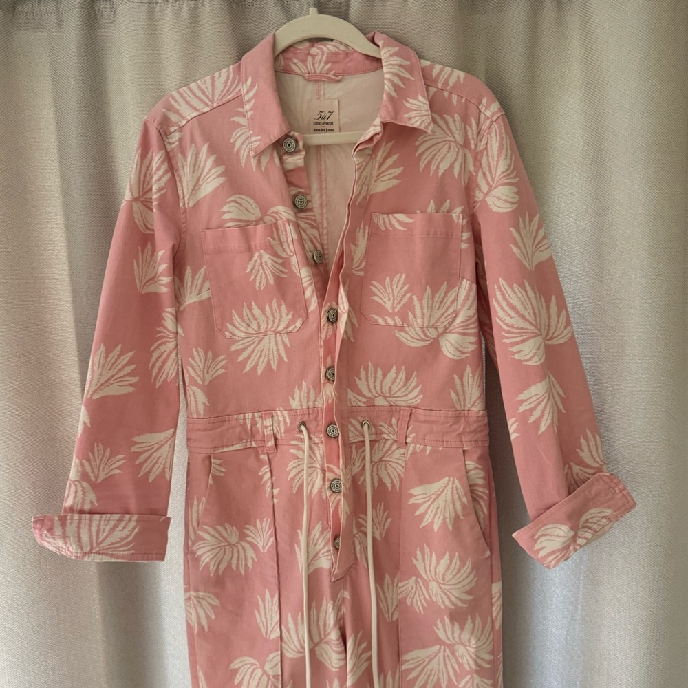 Cinq à Sept Jubilee Jumpsuit in Sakura Pink Size Small - Picture 4 of 10